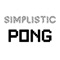 Simplistic Pong is a simple app that allows you to play short games of pong to pass the time