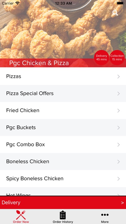 PGC Chicken Pizza