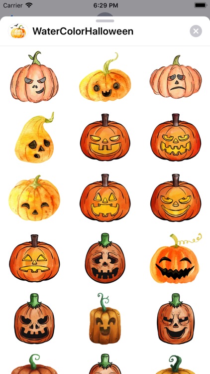 WaterColor Halloween Stickers screenshot-3