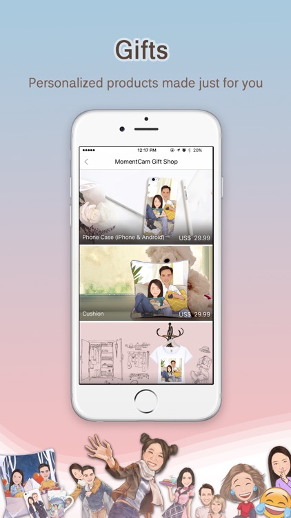 MomentCam Cartoons & Stickers screenshot-4