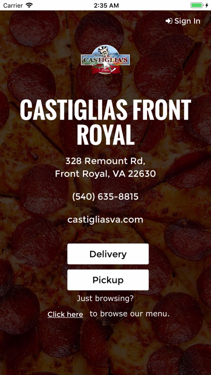 Castiglia Front Royal