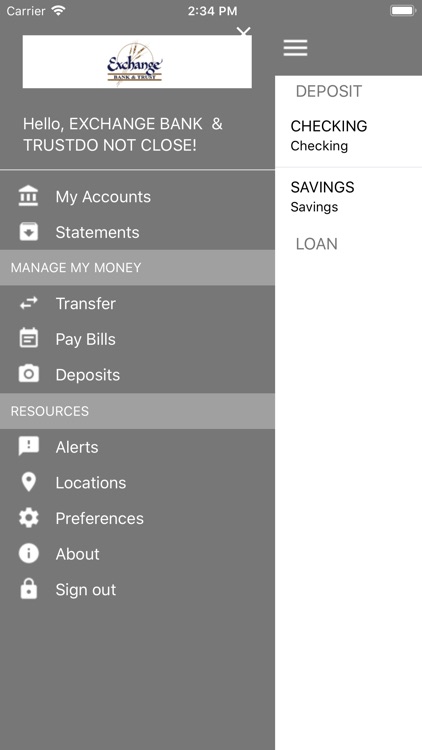 Exchange Mobile Banking!