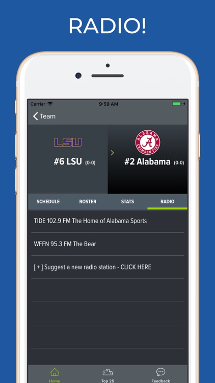 Alabama Football Schedules
