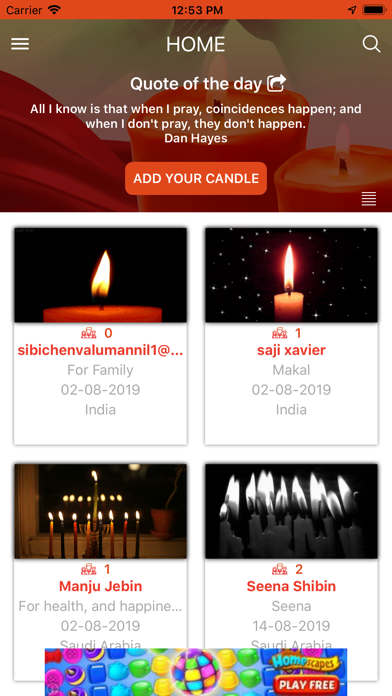 How to cancel & delete Light A Candle And Pray from iphone & ipad 2