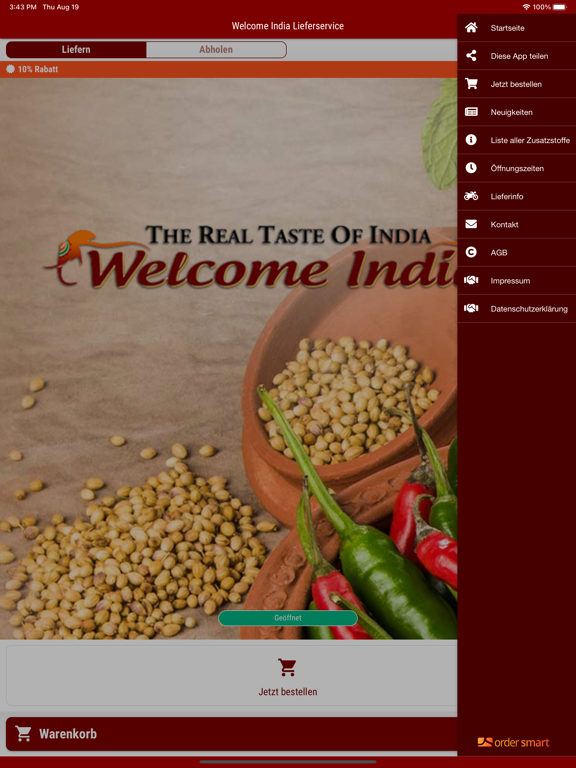 Welcome India Lieferservice screenshot 4