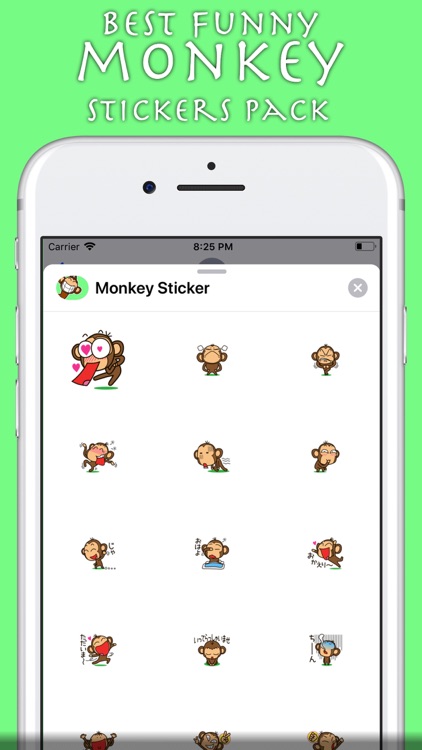 Funny Monkey Sticker screenshot-4