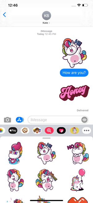 Rainbow Fatty Unicorn Stickers(圖1)-速報App