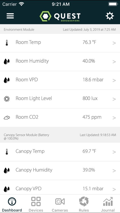 Quest Dehumidifier Control