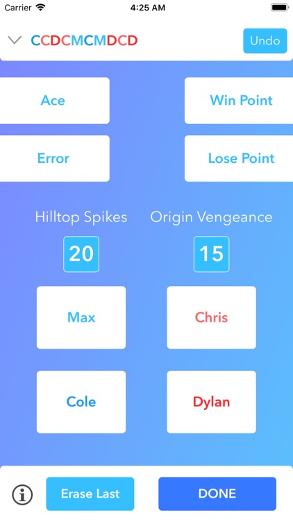 Roundnet Stats Tracker
