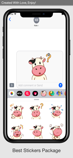 Cute Cow Stickers(圖2)-速報App