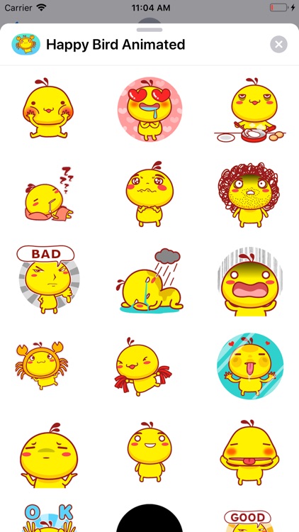 Happy Bird: Animated Stickers