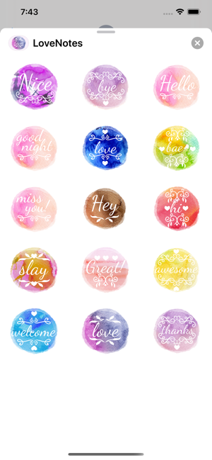 Watercolor Love Notes