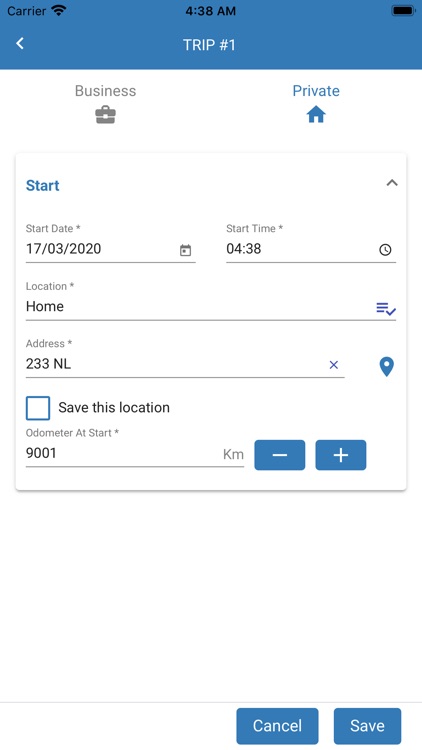 Rittenregistraties screenshot-5
