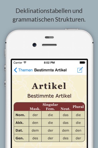 Deutsche Grammatik screenshot 2
