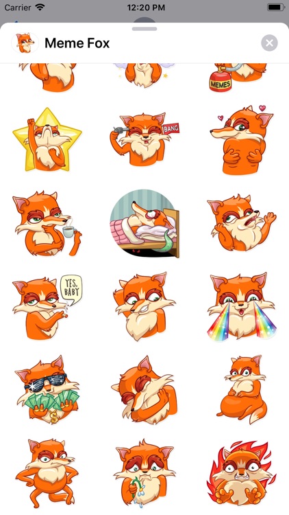 Meme Fox Sticker Pack