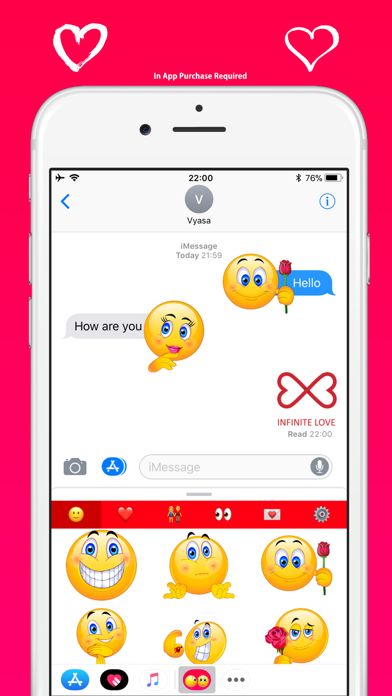 How to cancel & delete Love Emoji - Cute & Adorable from iphone & ipad 1