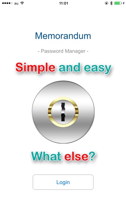 Memorandum - Password Manager
