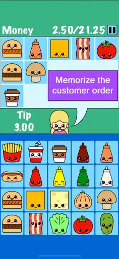 Burger Memory Game - Screenshot 1