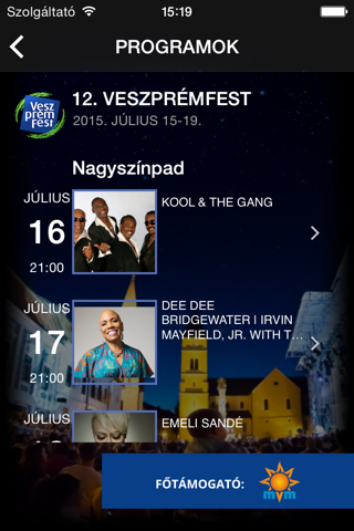 VeszprémFest screenshot 2
