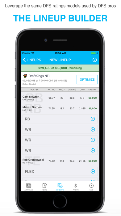 How to cancel & delete FantasyLabs DFS Lineup Builder from iphone & ipad 1