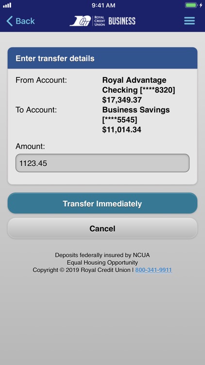 Royal Credit Union Business screenshot-4
