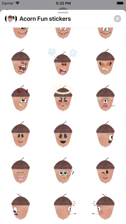 Acorn Fun stickers