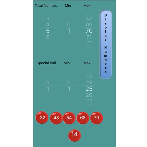 Quick Pick Numbers App