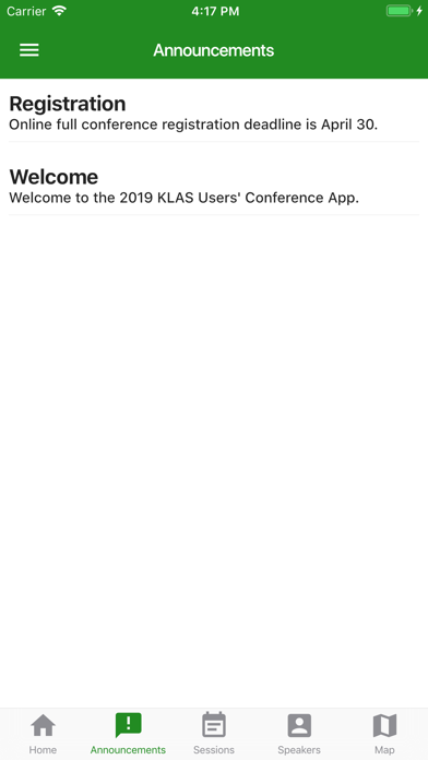 KLAS Users Conference screenshot 2