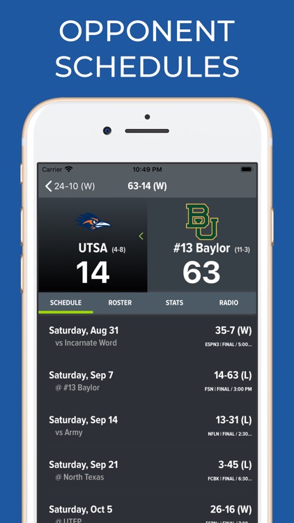 Baylor Football Schedules screenshot-7