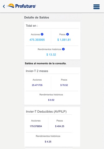Profuturo Móvil screenshot 3
