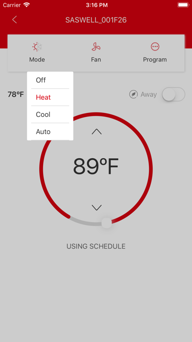 Thermostat screenshot 3