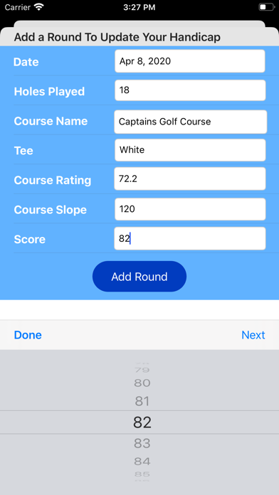 Golf Handicap Calculator by WGのおすすめ画像2