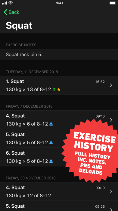 HeavySet - Gym Workout Log screenshot