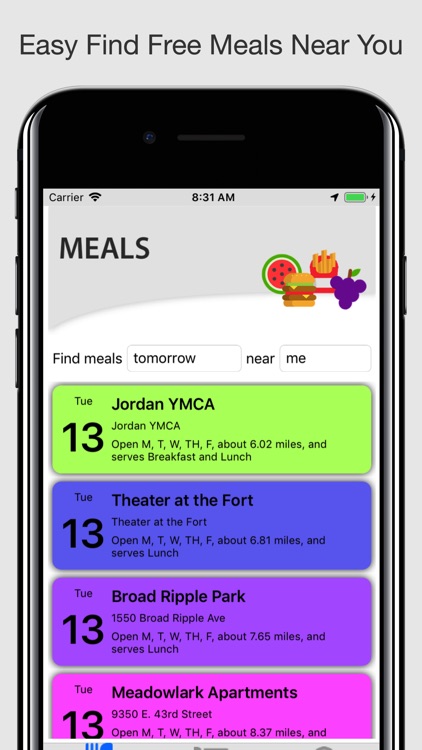 Meals on the Go by Indy Parks