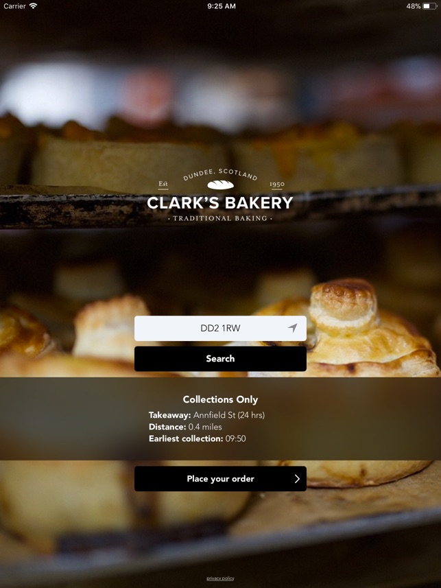 clarks bakery dundee menu