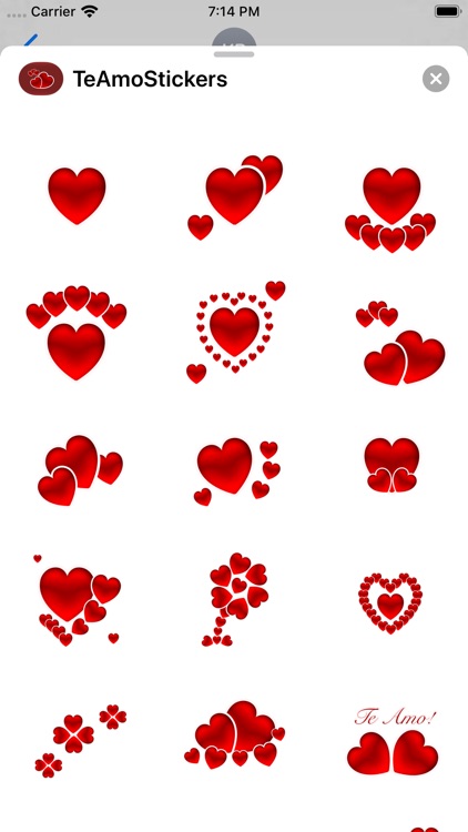 Te Amo Stickers