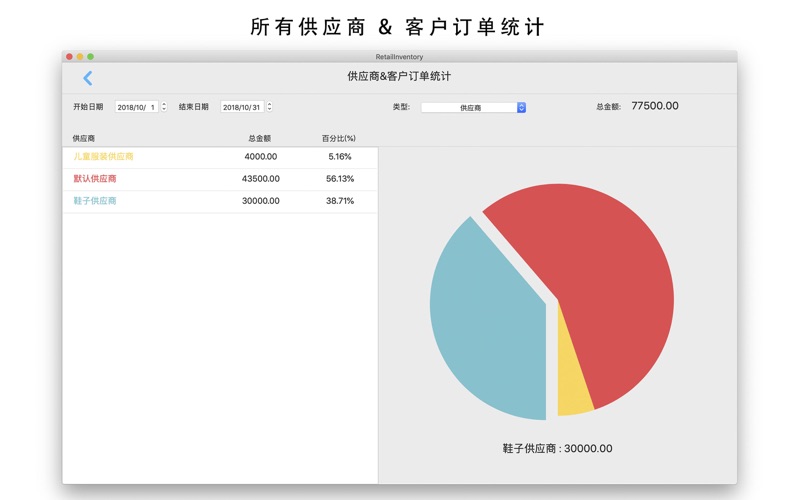 进销存管理软件RetailInventory - 进出货管理