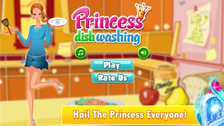 Princess Dish Washing