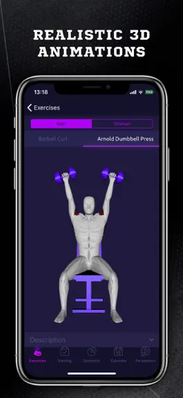 Game screenshot Gym: 3D Workout Routine apk