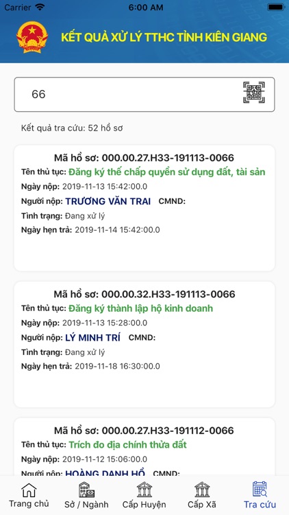 Kết quả TTHC Kiên Giang screenshot-4