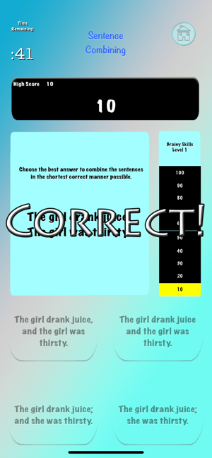 Brainy Skills Sentence Combine(圖2)-速報App