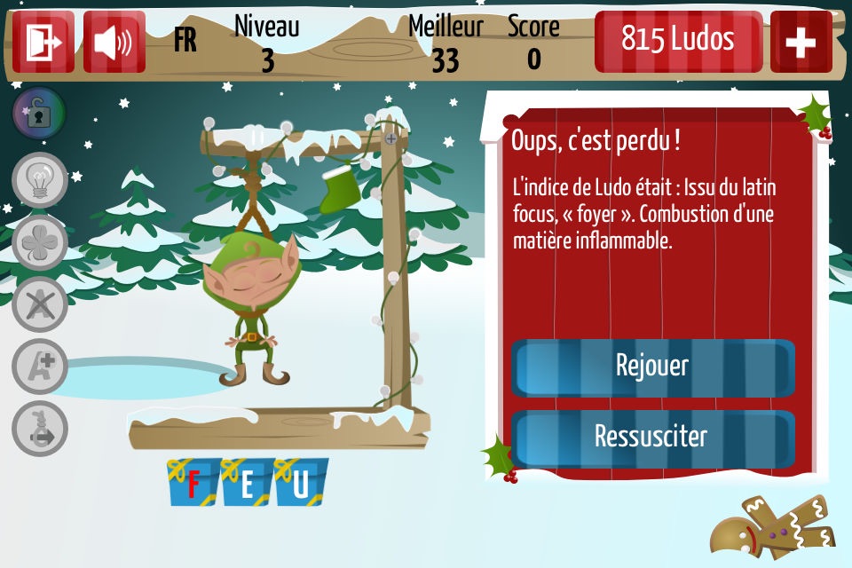 Christmas Hangman Deluxe screenshot 3