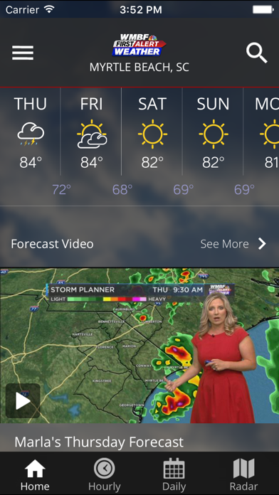 Wmbf First Alert Weather review screenshots