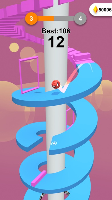 Jump Ball-Bounce On Tower Tile Screenshot 3