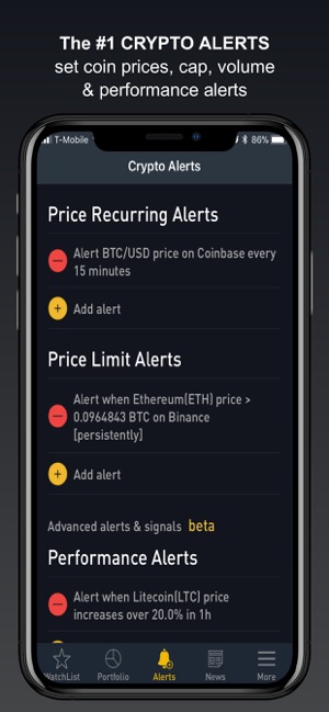 Crypto Tracker by BitScreener