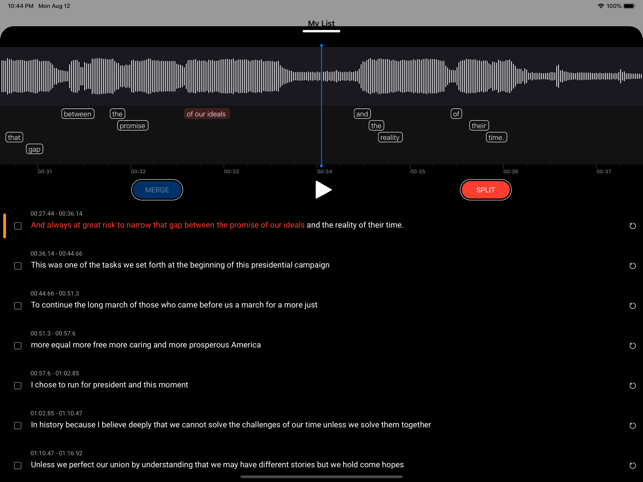 ‎English Shadowing: TEDICT Screenshot