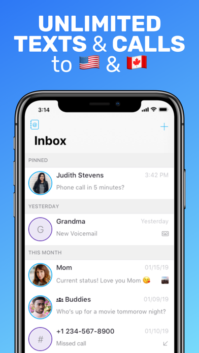 Text Me - Second numéro et SMS Text Me - Second numéro et SMS