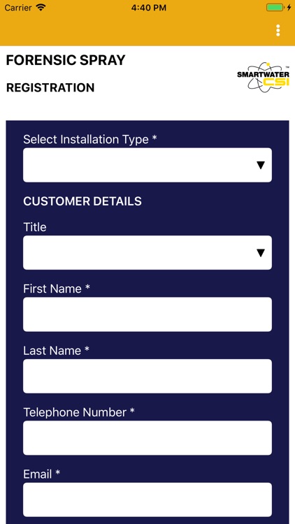 SmartWater Forensic Spray Reg.