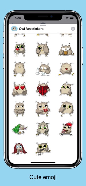 Owl emoji - Funny stickers(圖2)-速報App