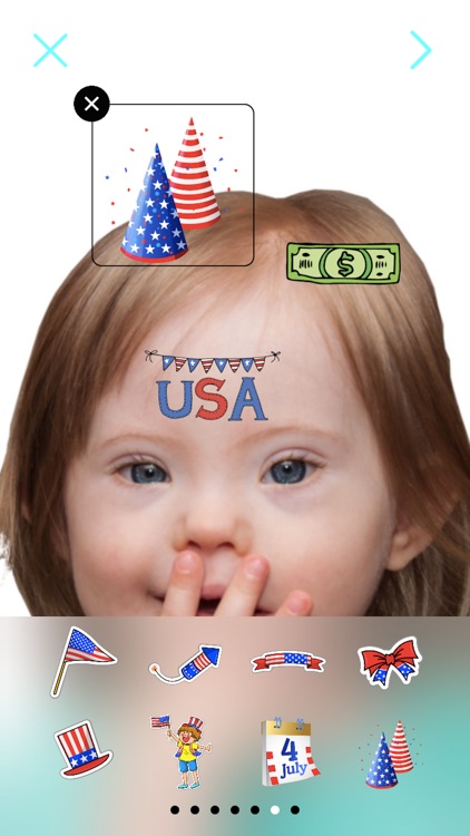 USA Independence Day Stickies